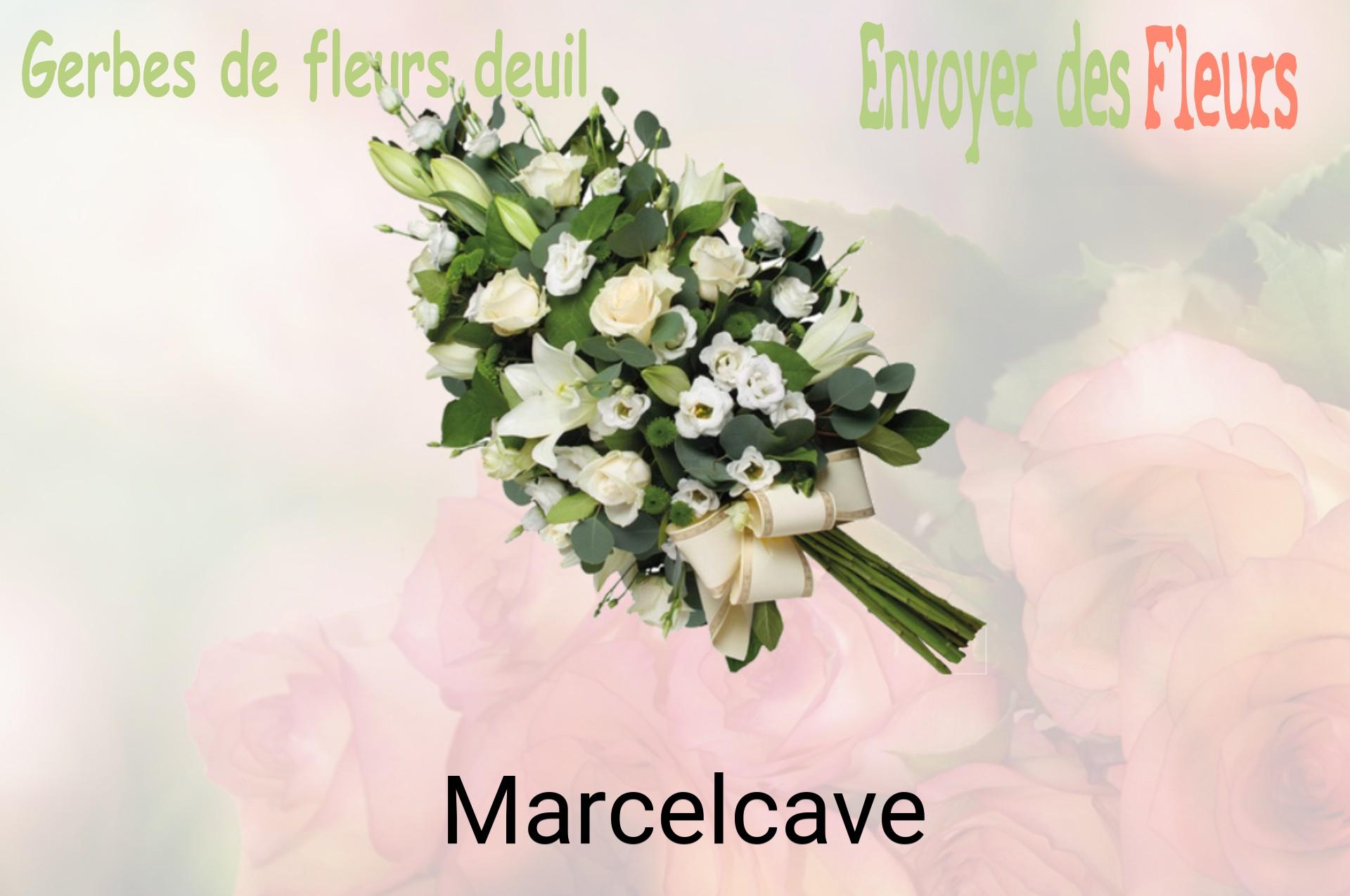 Gerbe de fleurs de deuil livrée à Marcelcave